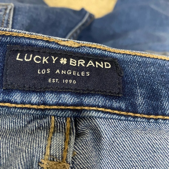 Lucky Brand Women’s Dark Blue Distressed Skinny Jeans – Size 8 / 28 - Picture 7 of 9